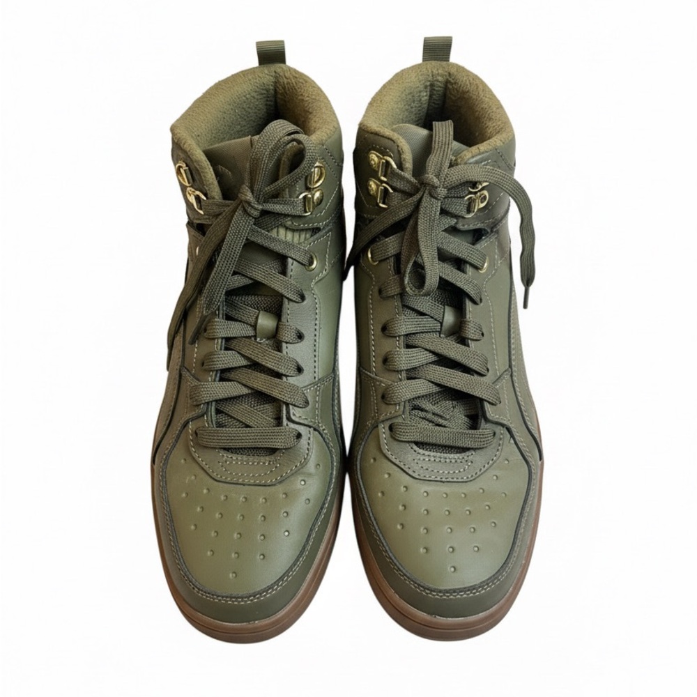 Puma Men’s Olive Rebound Rugged Burnt Olive High-Top Sneakers